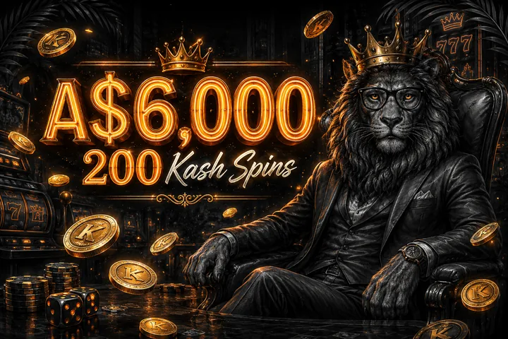 King Johnnie A$6,000 welcome stack and 200 Kash Spins